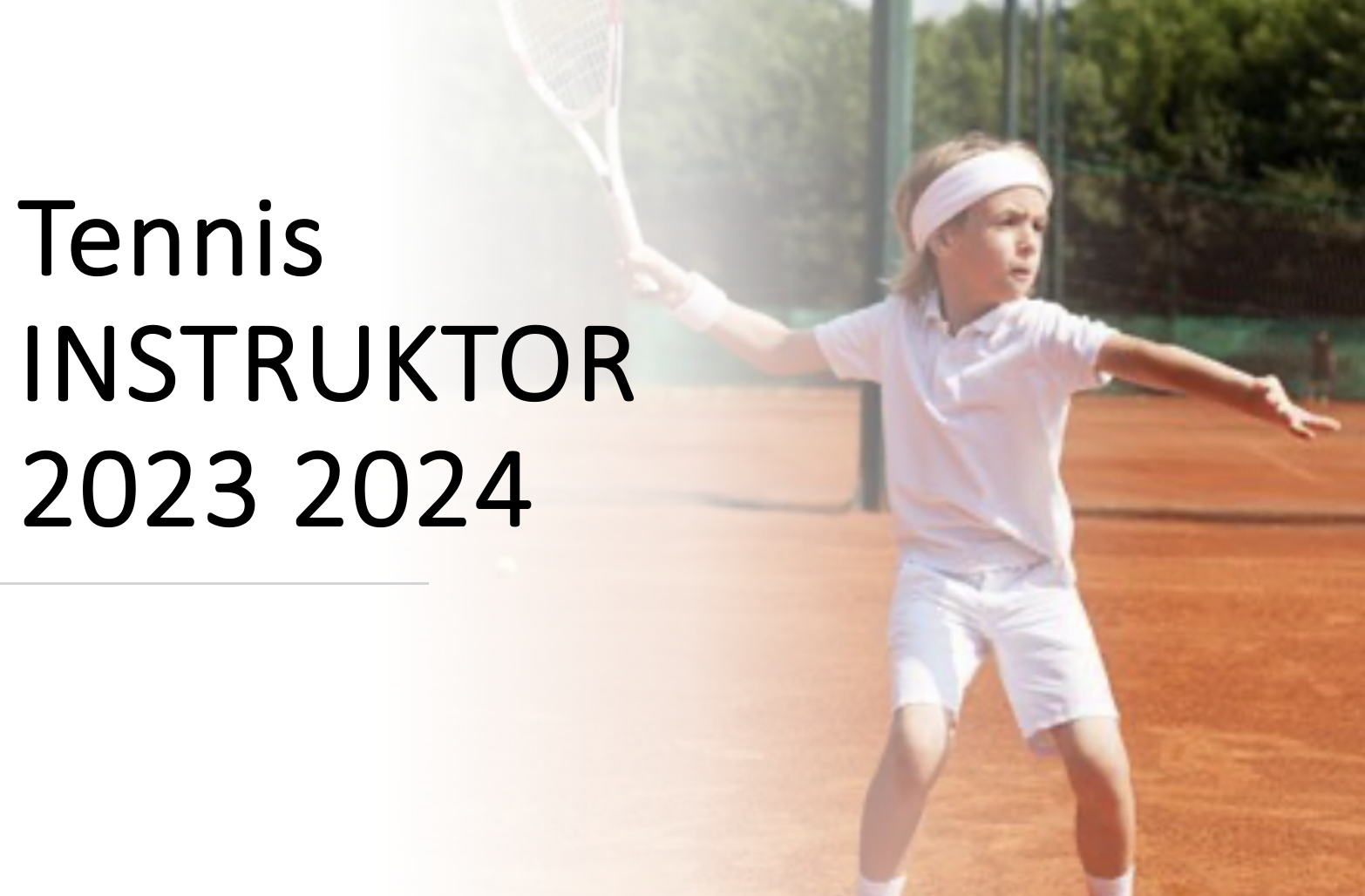 Tennis Instruktor 2023 2024